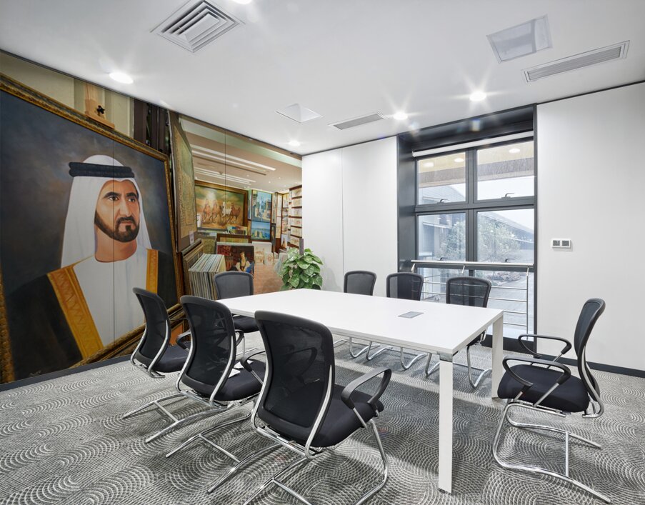 Middle Eastern art fills an art gallery in Dubai UAE Wall Printing