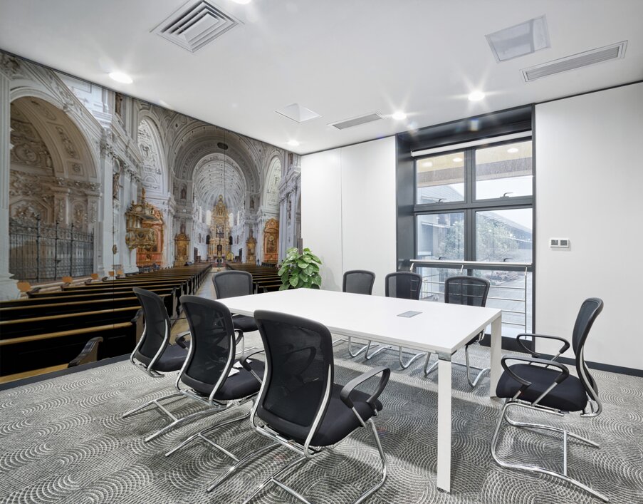 Interior view of St. Michael Church in Munich Germany Wall Printing