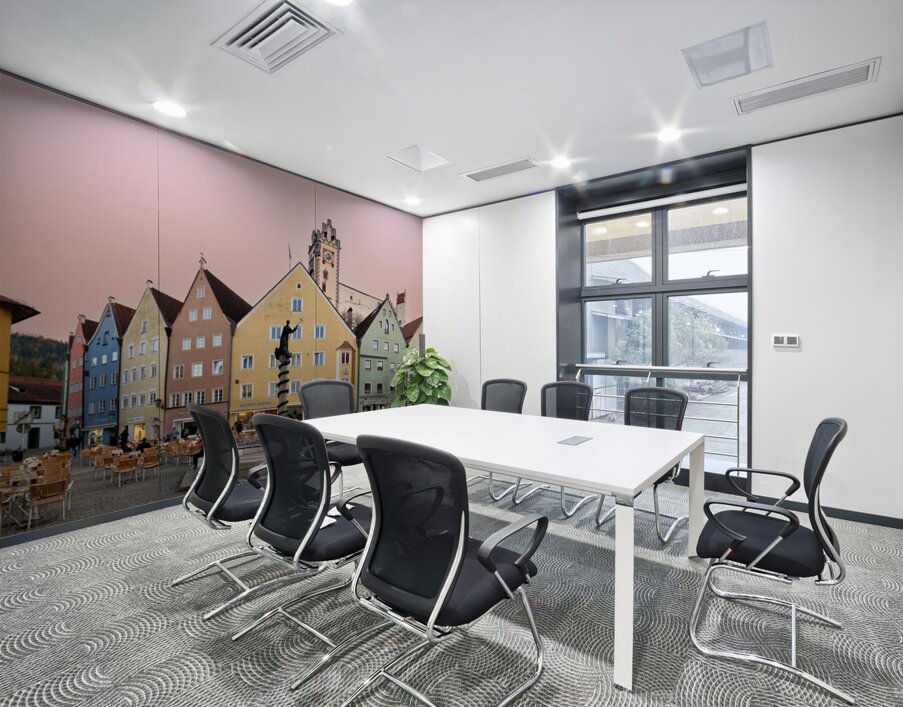 Historic buildings in Fussen on the Romantic Road in Germany Wall Printing