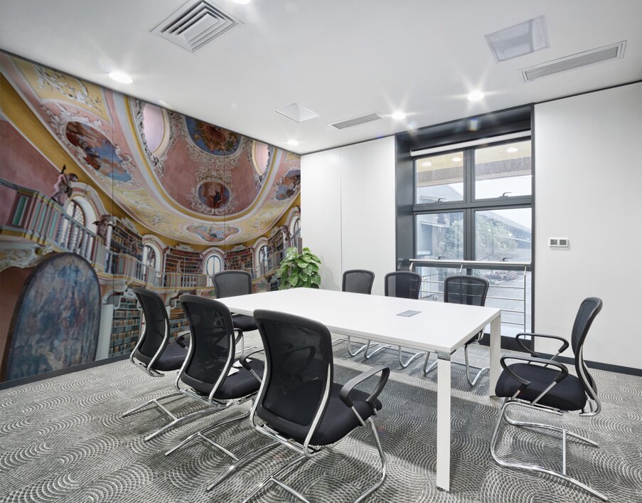 Explore St. Mang Abbey Library in Fussen along the Romantic Road Wall Printing