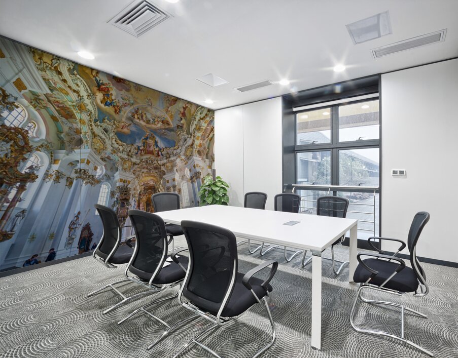 Visit to Wieskirche along the Romantic Road in Bavaria Germany Wall Printing