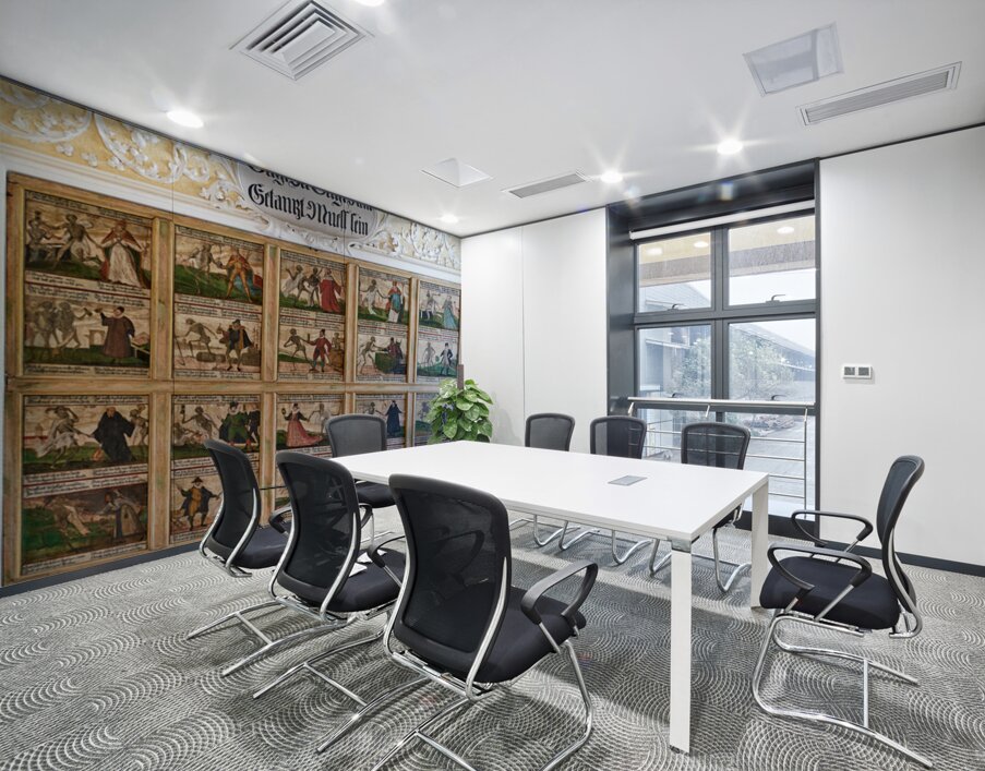 Fussen museum displays Danse Macabre art from St. Mangs Abbey Wall Printing