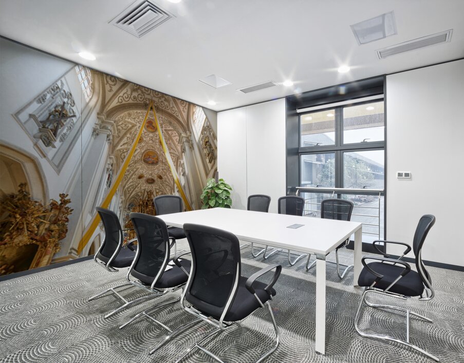 Visit to the Church of the Assumption of Mary in Landsberg am Le Wall Printing