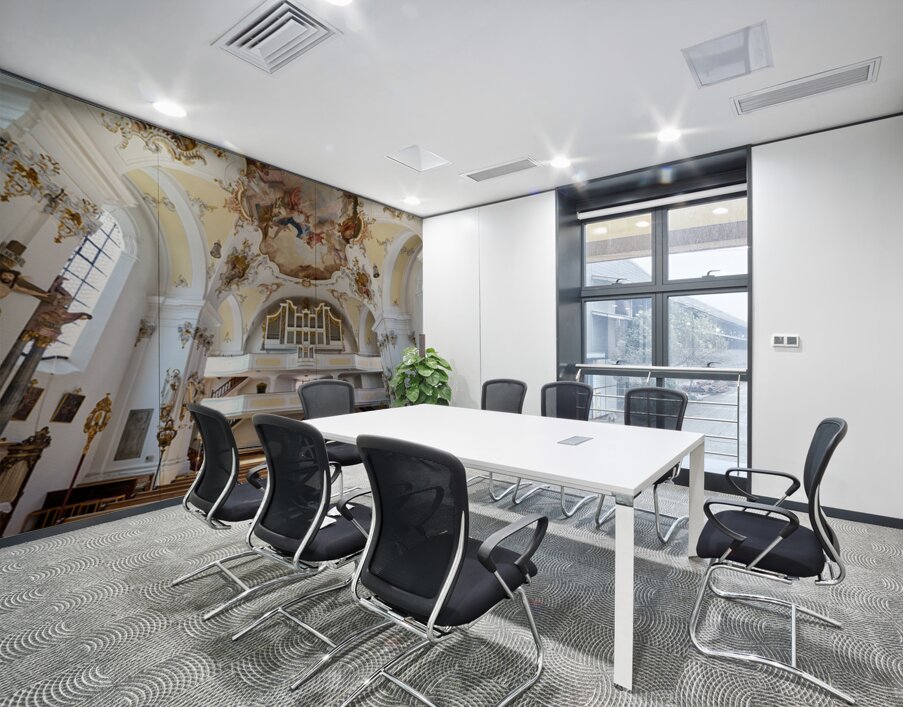 Explore Mariae Himmelfahrt church inside in Schongau Bavaria G Wall Printing