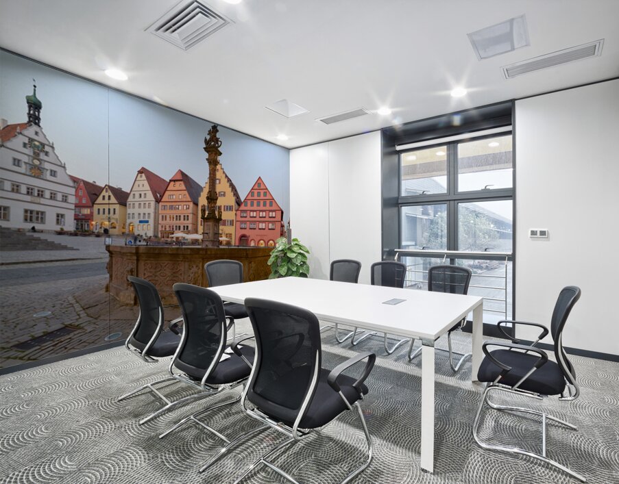 Rothenburg ob der Tauber Market Square with Georgsbrunnen founta Wall Printing