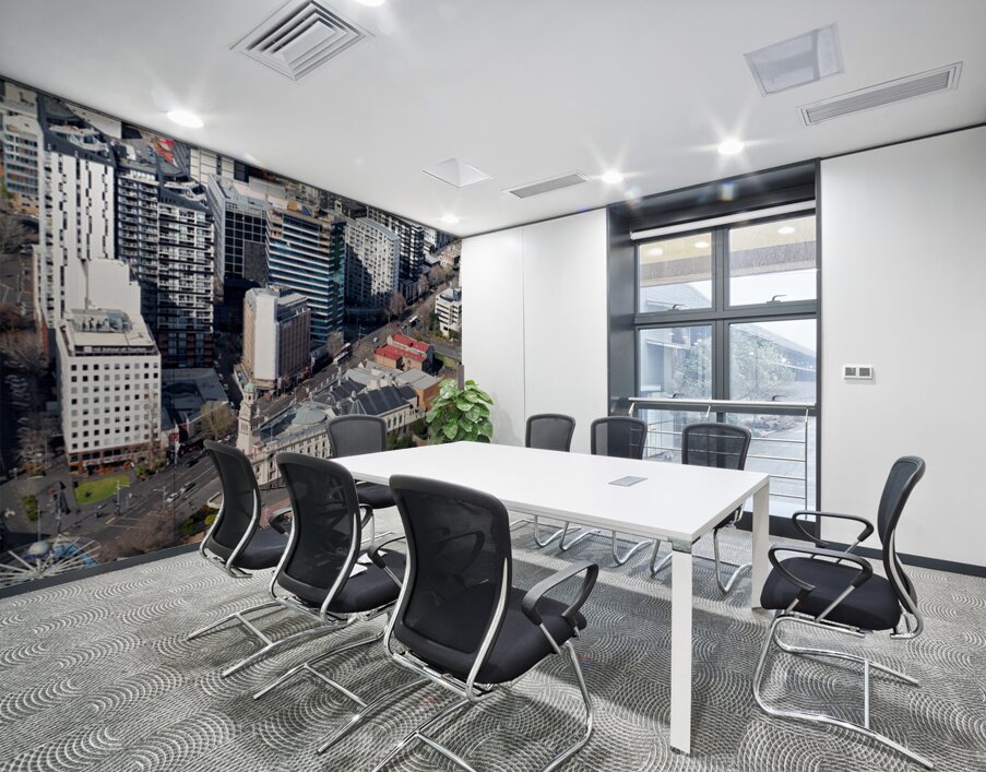 View of Auckland city and Aotea Square from above New Zealand Wall Printing