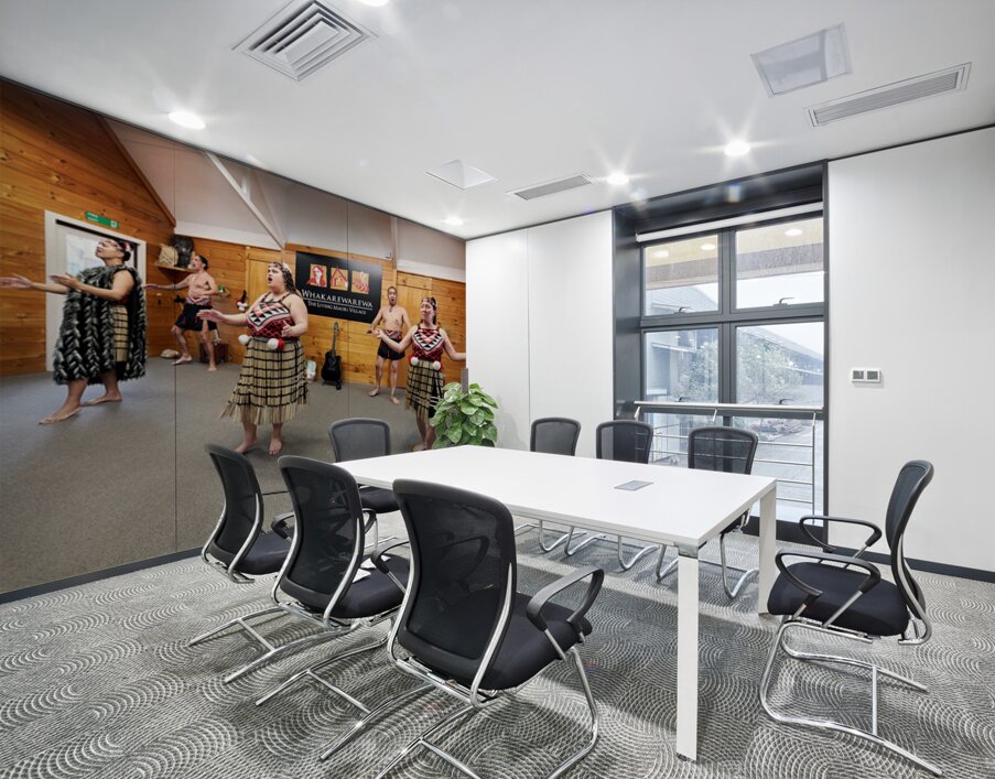 Haka performance at Whakarewarewa Maori Village in Rotorua Wall Printing