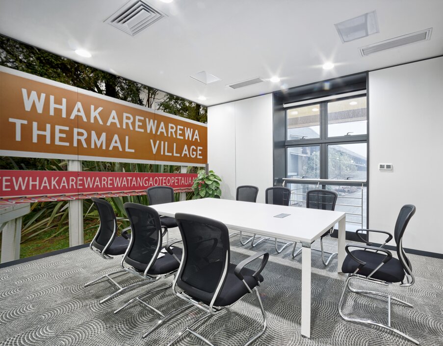 Whakarewarewa thermal village entrance in Rotorua New Zealand Wall Printing