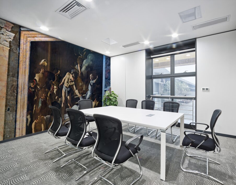 Martyrdom of st. matthew in church of st. louis of the french Wall Printing