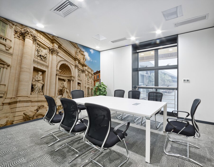 Visit to trevi fountain in rome lazio italy Wall Printing