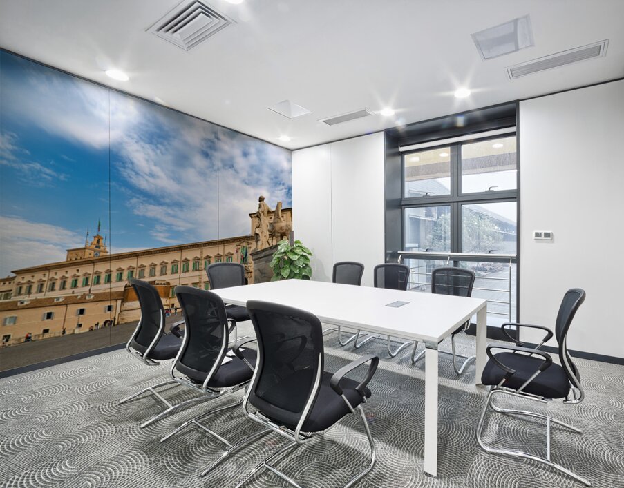Visitors explore Quirinal Palace in Rome Italy during the day Wall Printing