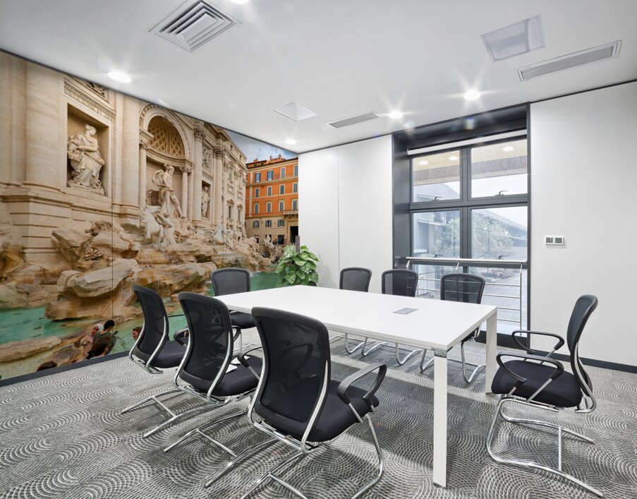 Visitors gather at Trevi Fountain in Rome Lazio Italy during the Wall Printing