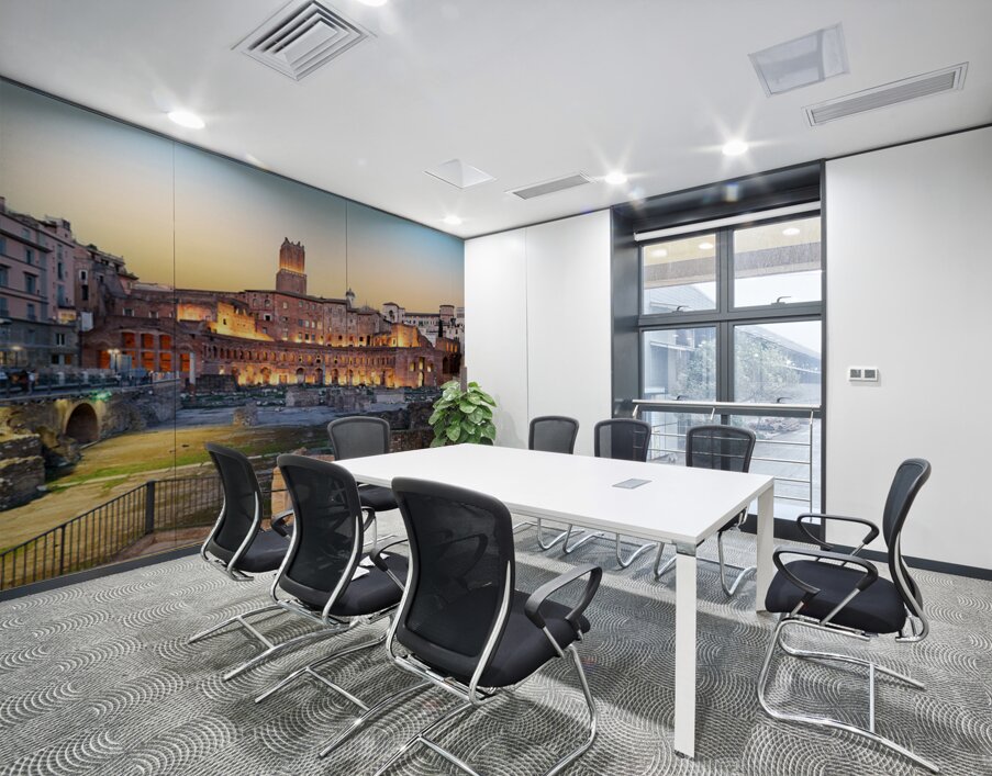 Trajans Market in Rome during sunset at Fori Imperiali Wall Printing