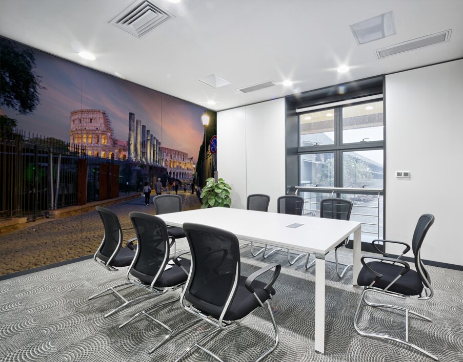 Walk along Via Sacra with views of Colosseum in Rome Italy Wall Printing