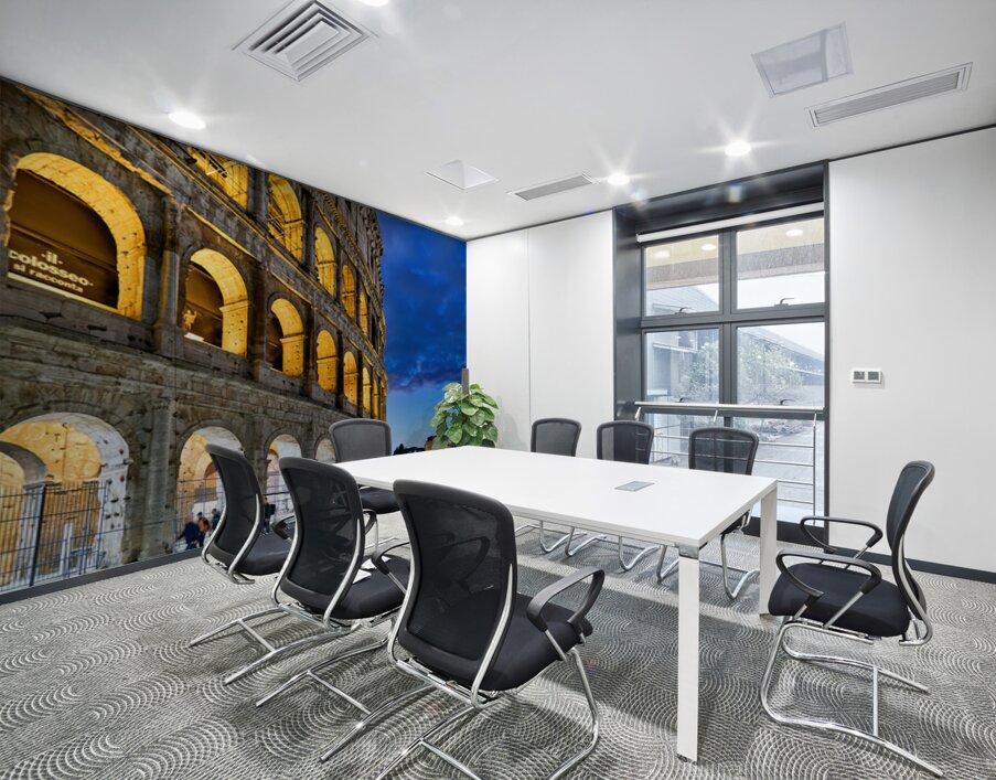 Visiting Colosseum in Rome during twilight hours Wall Printing
