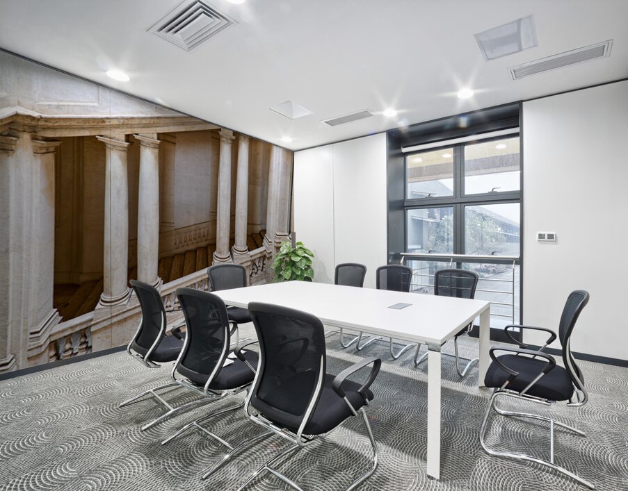 Staircase design in Galleria Nazionale dArte Antica in Rome Wall Printing