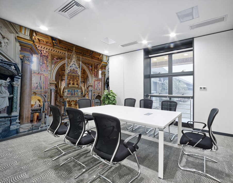 Visit the archbasilica cathedral of the most holy savior in rome Wall Printing