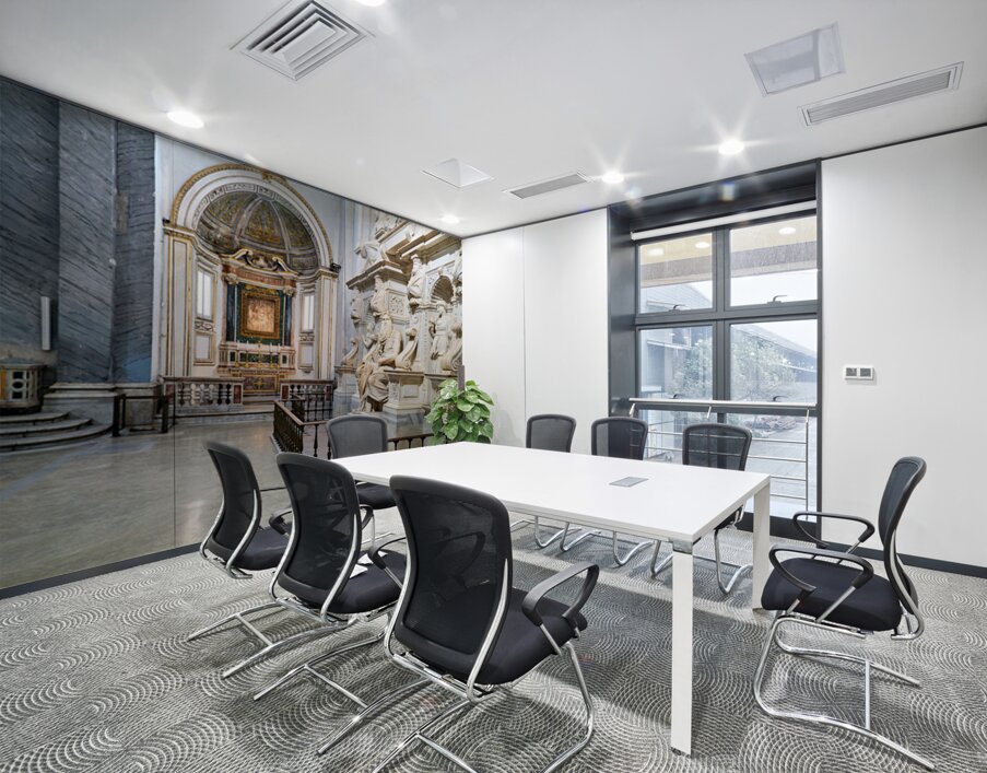 Sculpture of moses by michelangelo in san pietro in vincoli rom Wall Printing