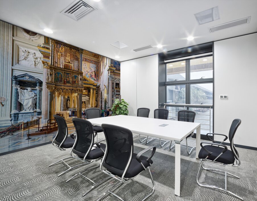 Exploring the archbasilica cathedral in rome Wall Printing