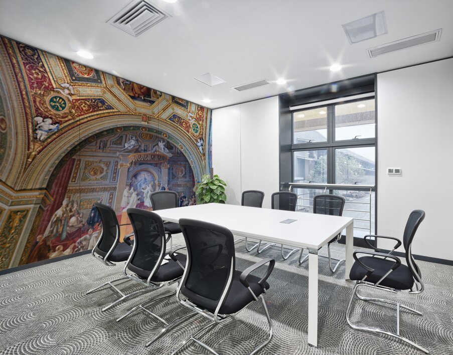 Frescoes in the raphael rooms at vatican museums in rome Wall Printing