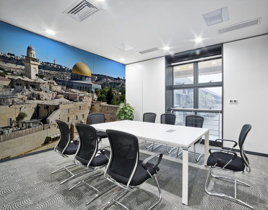View of Temple Mount and surrounding area in Jerusalem Israel Wall Printing