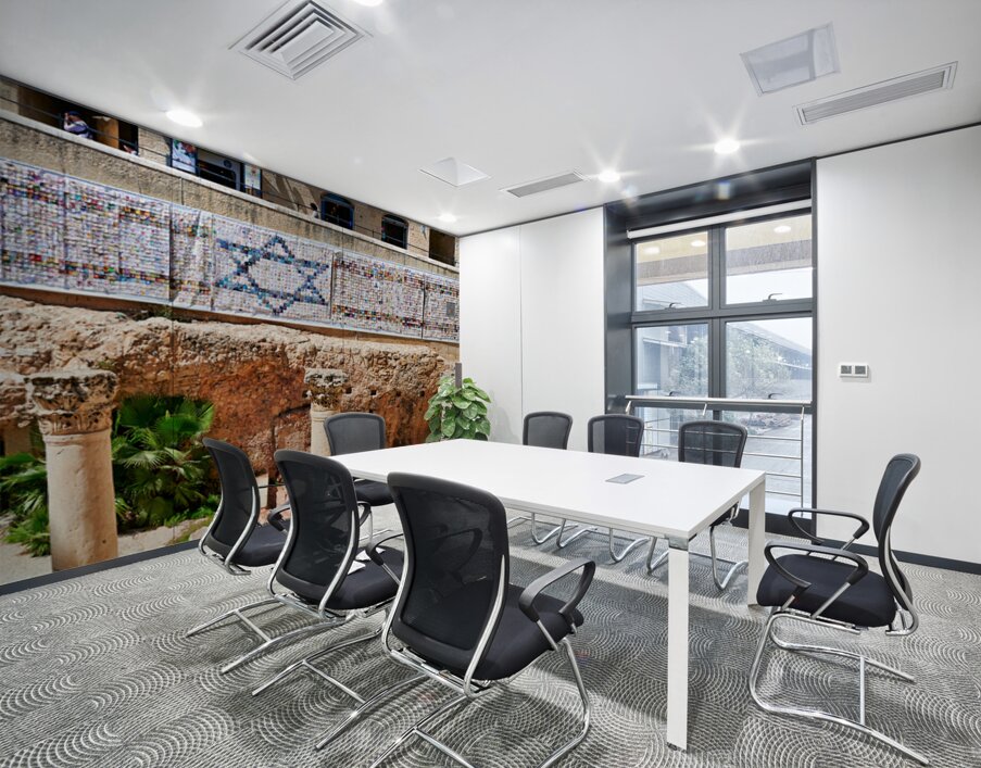 Roman columns in the Jewish quarter of Jerusalem Israel Wall Printing