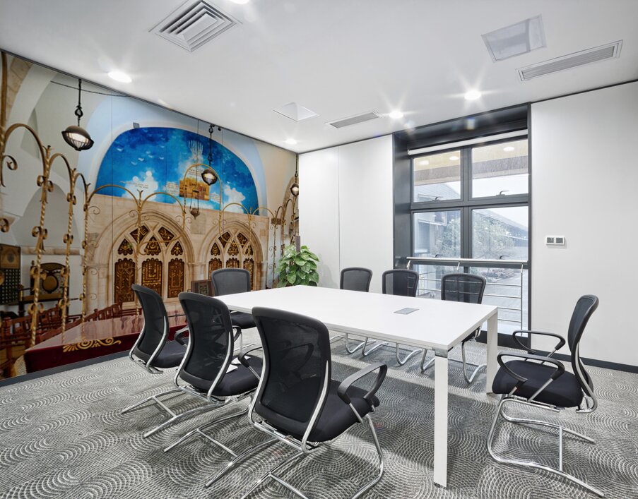 Four synagogues in Jerusalem reflecting Sephardic heritage Wall Printing