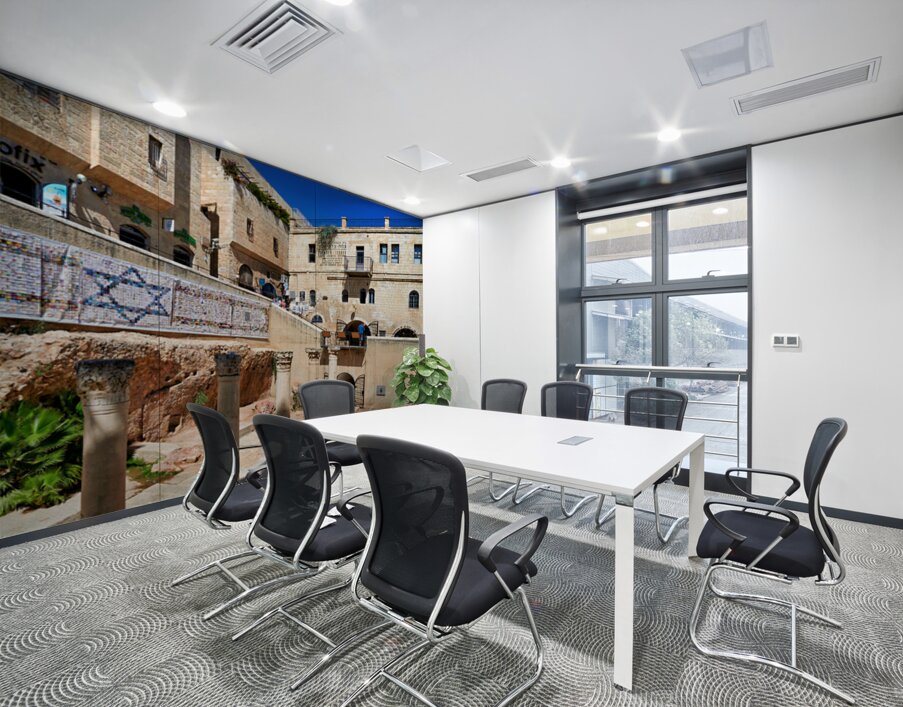 Roman columns in the Jewish quarter of Jerusalem showcase histor Wall Printing