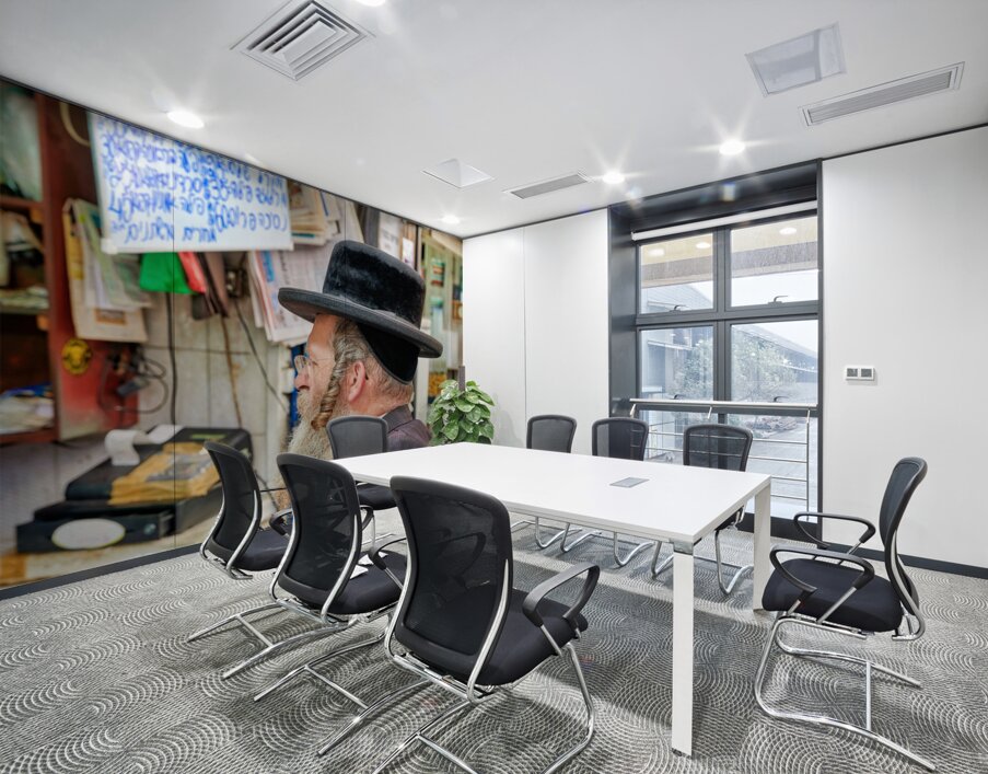 Visitors explore Mahane Yehuda Market in Jerusalem during the da Wall Printing