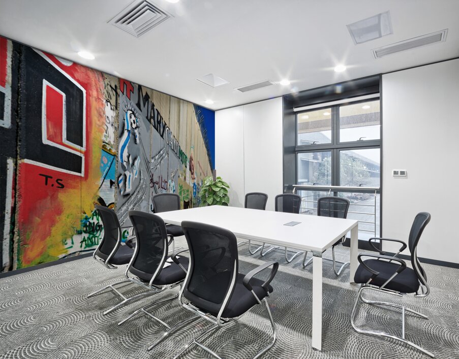 West bank separation wall with street art in Bethlehem Jerusale Wall Printing