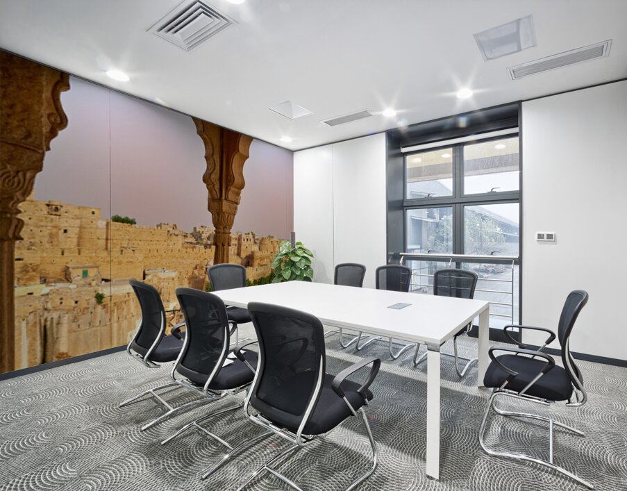 Walls of Jaisalmer glow at sunset in Rajasthan India Wall Printing