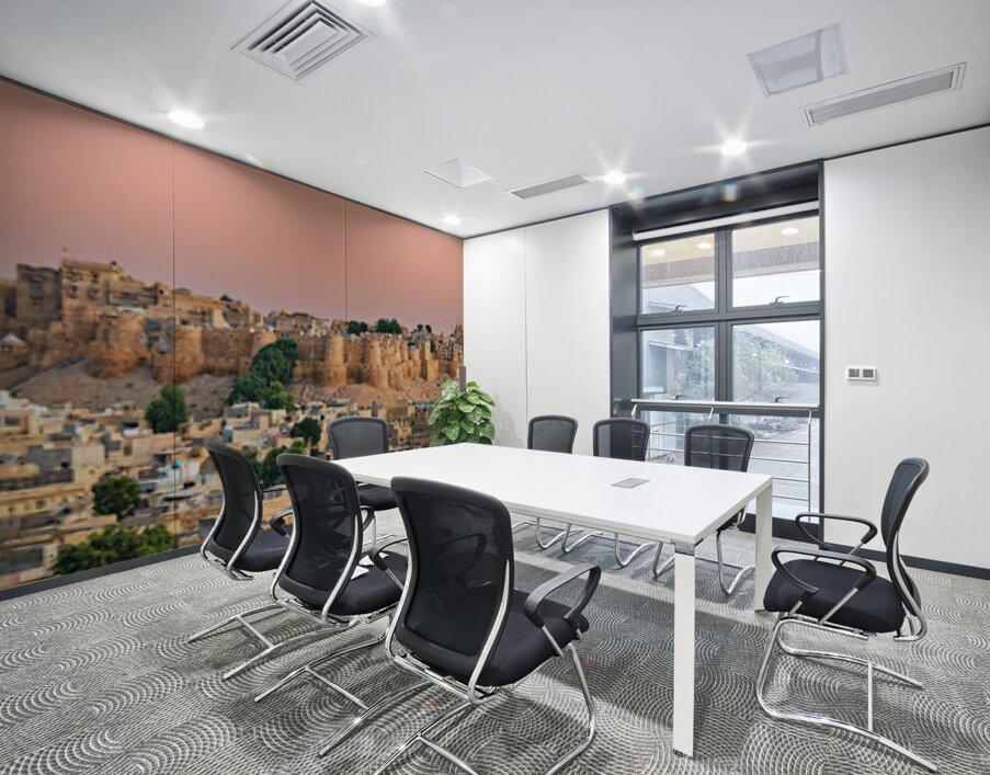 Cityscape of Jaisalmer during sunset in Rajasthan Wall Printing