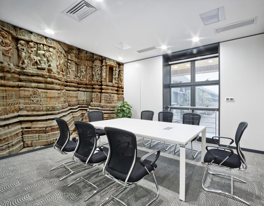 Rajasthan Chittorgarh Fort showcases detailed stone carvings Wall Printing