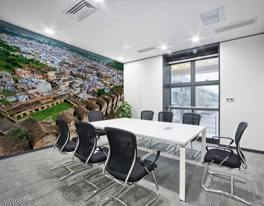 View from Taragarh Fort in Bundi Rajasthan showcasing city layo Wall Printing