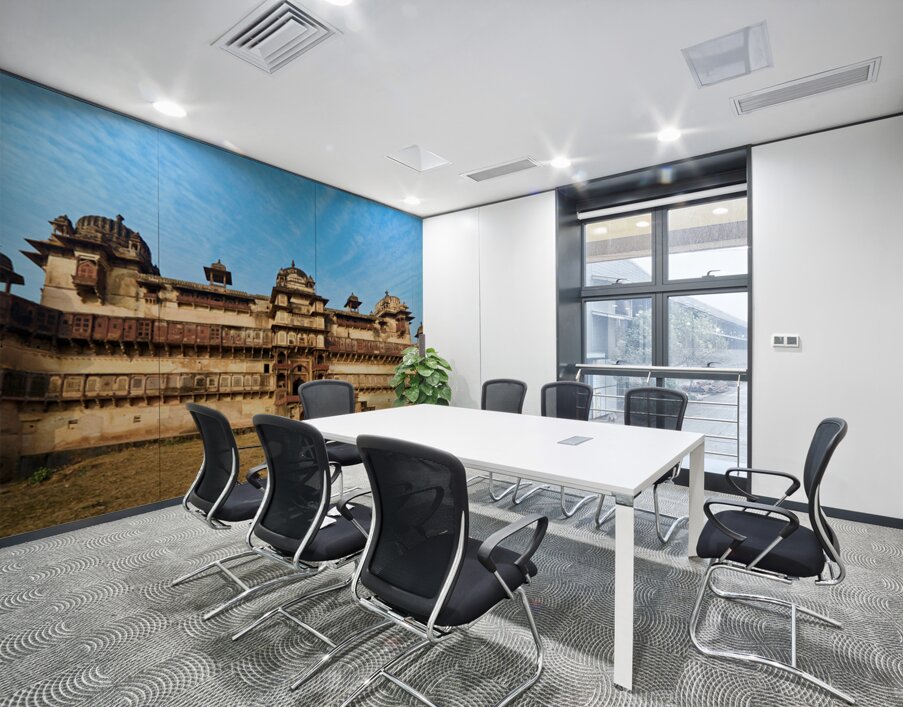 Visit to orchha fort complex in madhya pradesh india Wall Printing