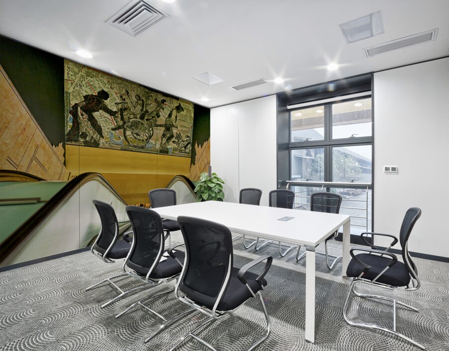 Toledo station view in Naples Metro with artwork above Wall Printing