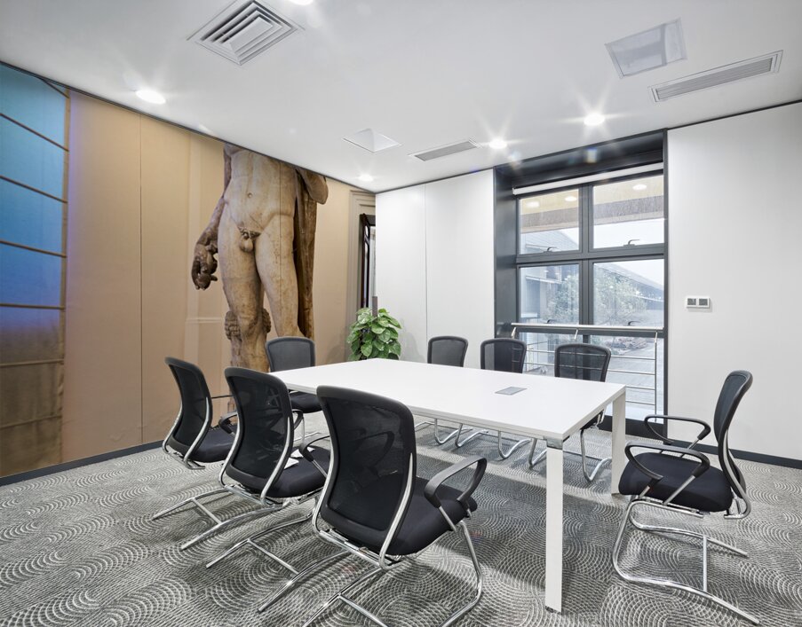 Statue at national archaeological museum of naples in campania Wall Printing
