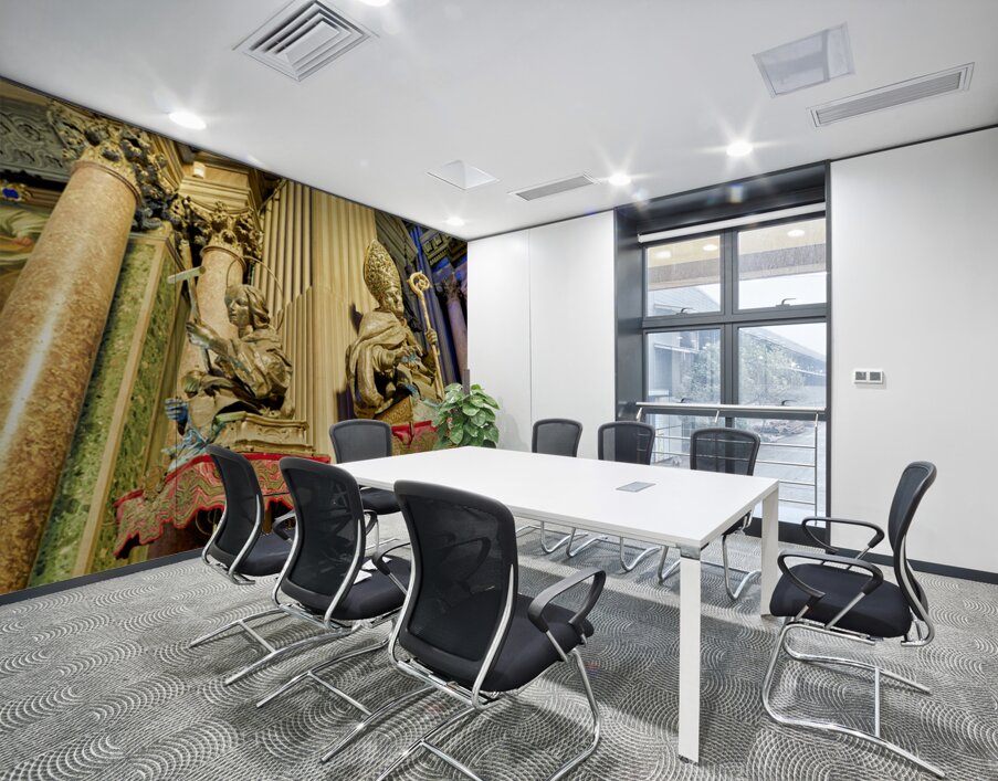 Exploring Naples Cathedral and its notable religious statues Wall Printing