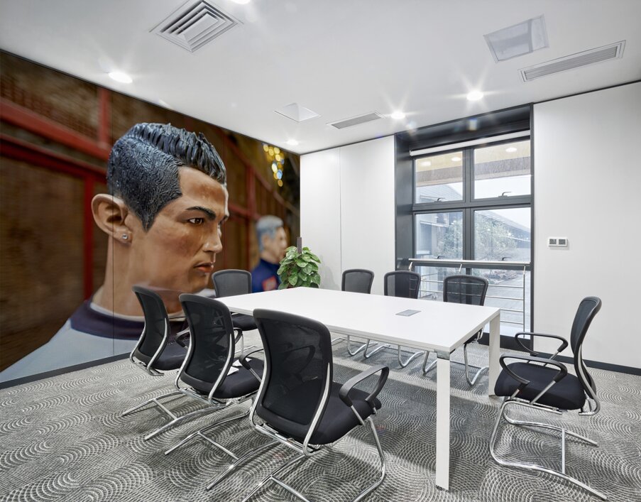 Statues of Christmas nativity scene at artisan workshops in Napl Wall Printing