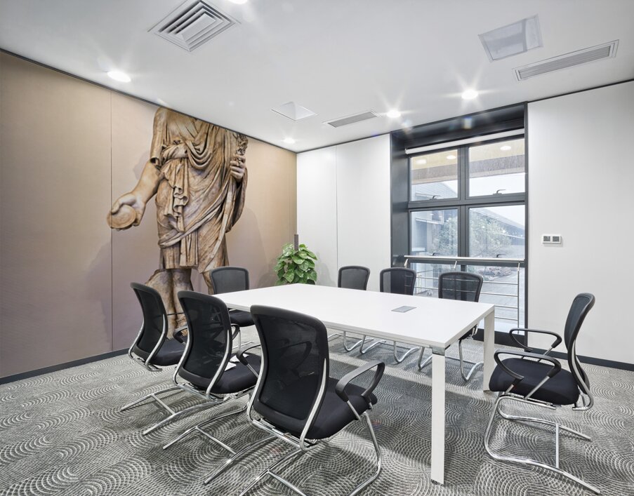 A Roman statue stands in the National Archaeological Museum of N Wall Printing