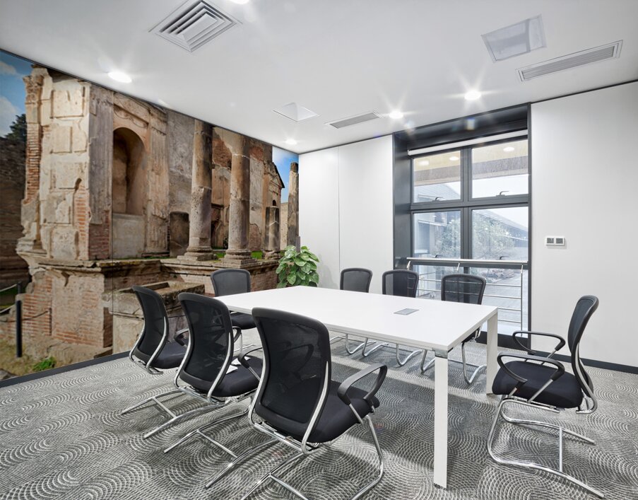 Pompeii ruins showcase ancient architecture in Italy Wall Printing