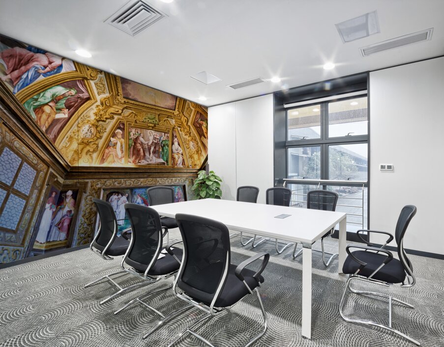 Art and history in Certosa di San Martino in Naples Italy Wall Printing