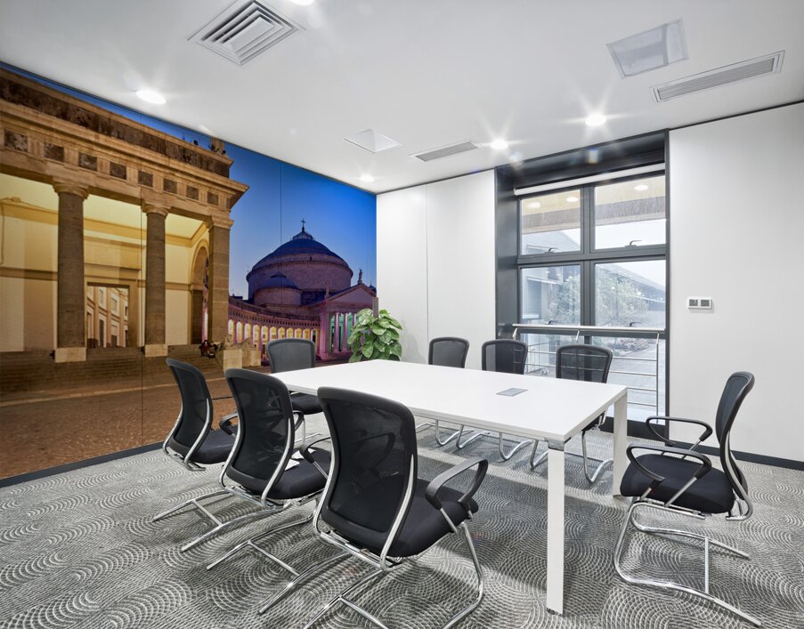 Sunset at Basilica di San Francesco di Paola Naples Wall Printing