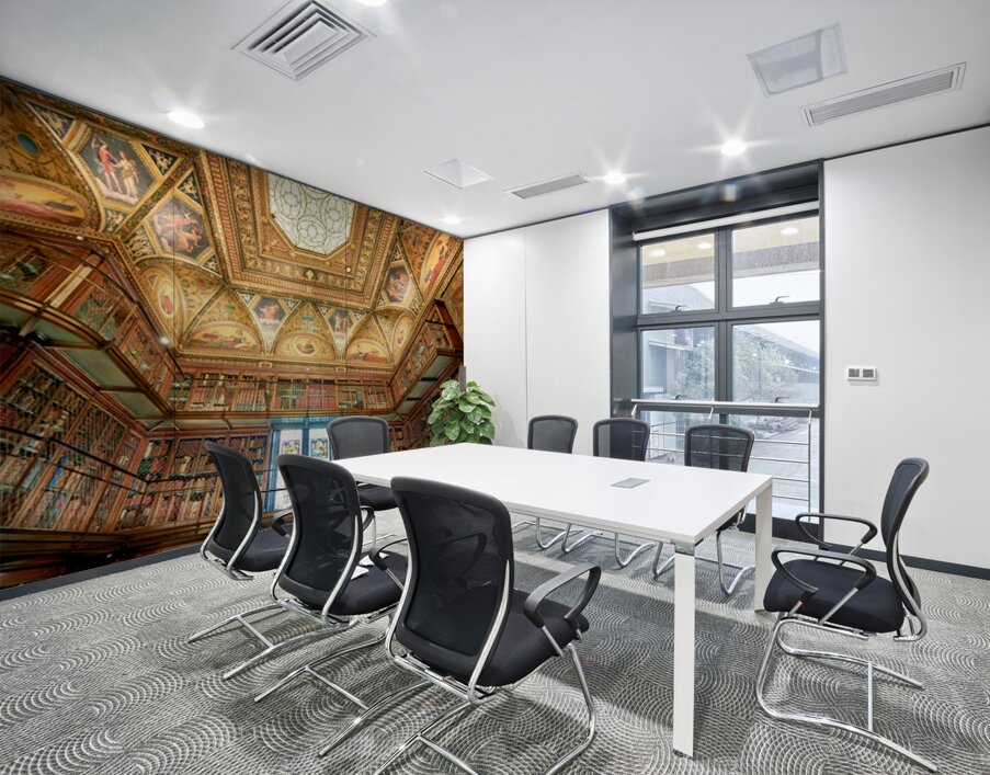 Visitors explore the Morgan Library and Museum in Manhattan New Wall Printing