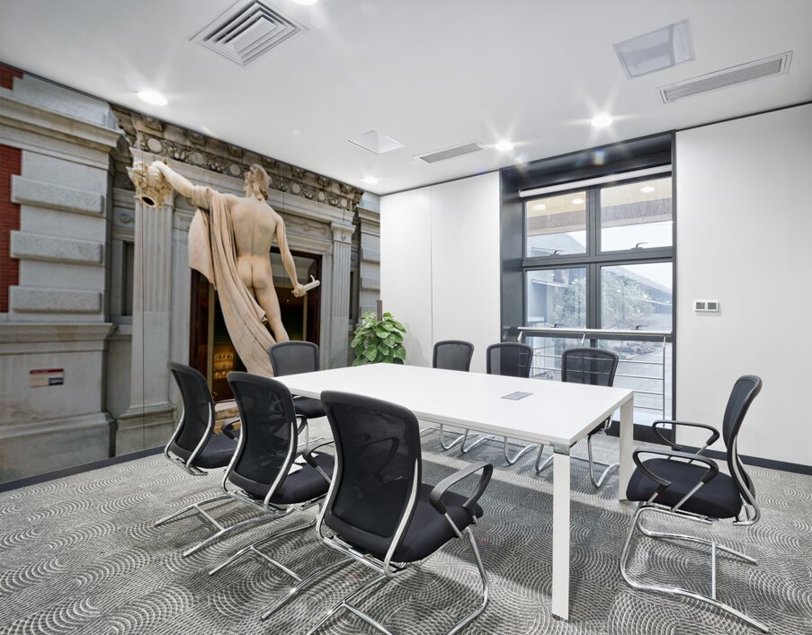 Perseus holds Medusas head at Metropolitan Museum of Art in New Wall Printing