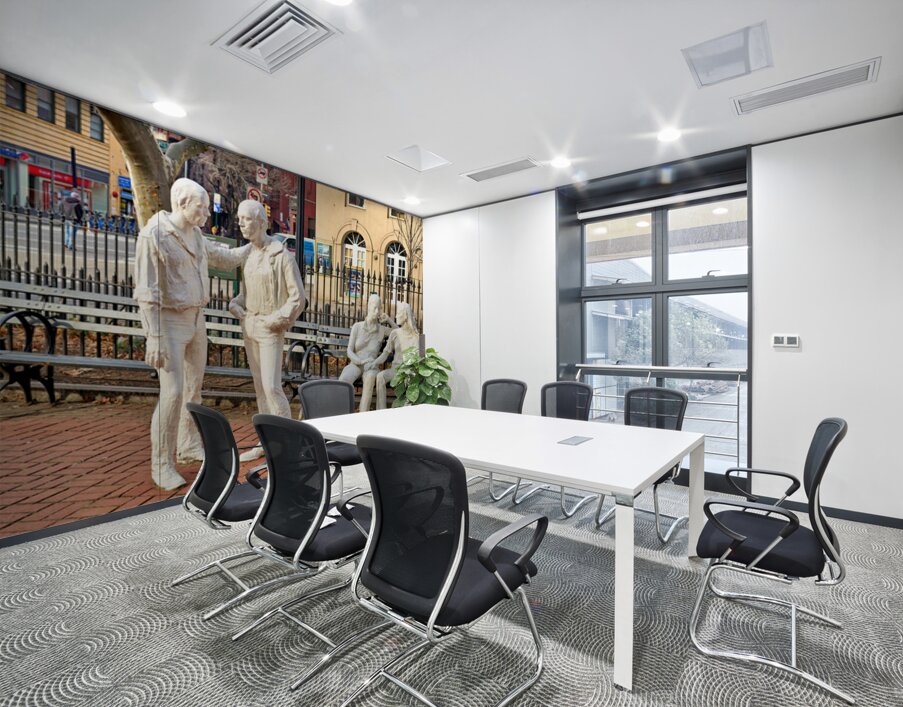 Gay Liberation sculpture at Christopher Park in Manhattan New Y Wall Printing