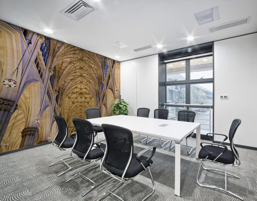 Visit to st. patricks cathedral in manhattan new york Wall Printing