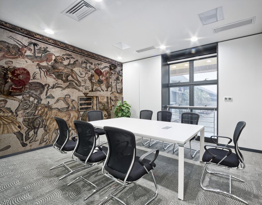 Mosaics of daily life at Villa Romana del Casale Sicily Wall Printing