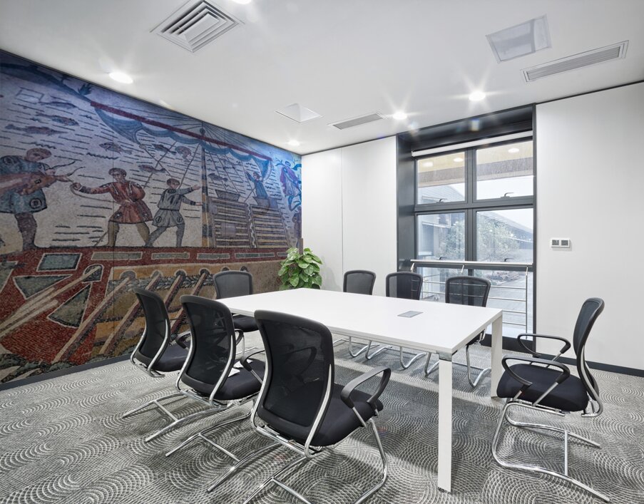 Mosaics show scenes of daily life at Villa Romana del Casale in  Wall Printing