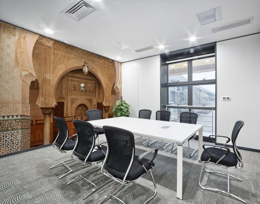 Visit Bou Inania Madrasa in Fez Morocco during the day Wall Printing
